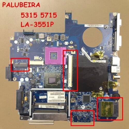 PALUBEIRA LA-3551P For ACER 5315 5715 ICL50 MBAKM02001 MBAHH02001 ICK70 MotherBoard