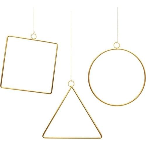 68UE Creative Garland Hanging Metal Ring Flower Hoop Diy Baby Shower Bridal Shower