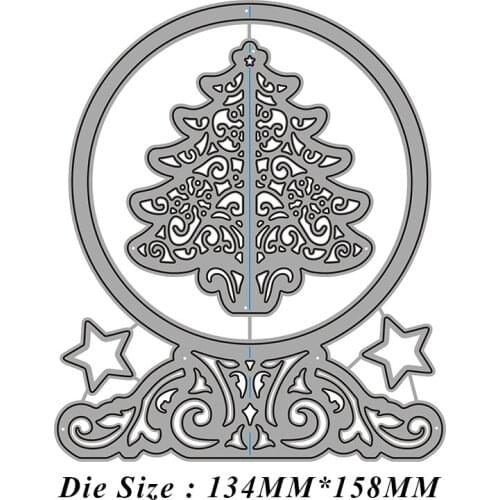 Metal Cutting Dies for 2021 New Scrapbooking Crystal Ball Frame Edge No Stamps Crafts Background Cutter Paper Cardmaking Stencil