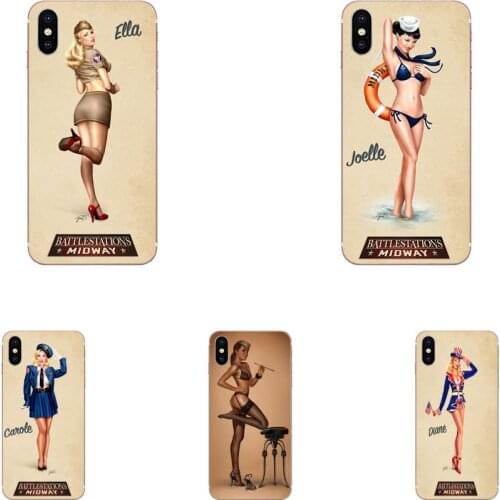 Soft Phone Capa For Samsung Galaxy Note 10 pro Galaxy Note 10 Plus Galaxy Note 10 Lite M60s Vintage Pin Up Girl Poster
