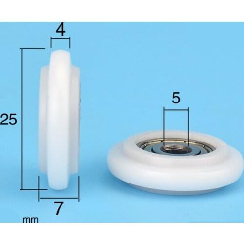 FUK Y5*25*7 3D printer pulley, GB 20 track, 2020 aluminum profile engraving machine, idler wheel, plastic bearing wheel