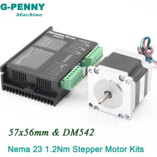 NEMA 23 CNC Stepper Motor 57x56 nema 23 stepping motor 3A 1.26N.m stepping motor 180Oz-in for CNC engraving machine 3D printer