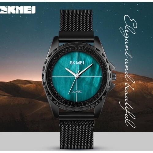 Skmei 1710 Casual Women Watches Elegant Simple Mesh Belt Quartz Watch Clock Minimalism Ladies Wristwatch for Female Reloj