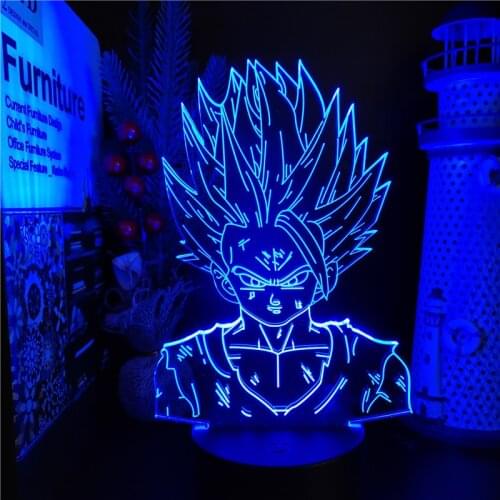 Dragon Ball Super 3D Night Light Son Gohan Lampara Led Anime Figure Manga Kawaii Room Decor DBZ Lights Decoration Lights Lampe