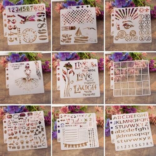 Stencils Template Painting Scrapbooking Embossing Stamping Album Crafts Flower E56C