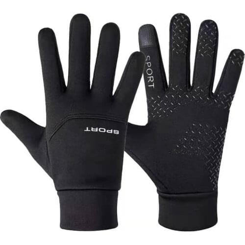 Autumn And Winter Outdoor Sports Gloves Men And Women Warm Padded Gloves Riding Running Mountaineering Cold Gloves