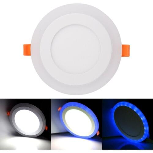 1pcs LED Panel 6W 9W 16W 24W 3Model Red green Bule LED Panel Light with Remote Control LED Ceiling Recessed Down Lamp for Indoo