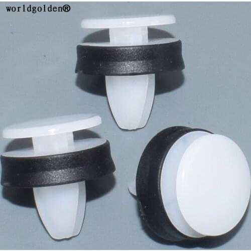 Worldgolden 100pcs plastic clip Fender Moulding Clip for FORD W716507S300