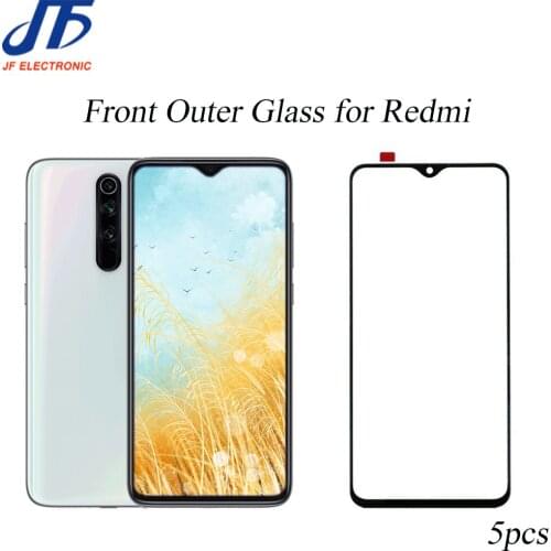 5pcs Replacement For Redmi 5 5plus note 5 pro note7 pro note 8 pro LCD For XiaomiTouch Screen Outer Cover Front Glass Lens Panel