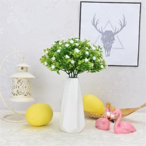 1 Bundle Silk Hydrangea Autumn Vase for Home Decor Christmas Decorative Wedding Bridal Bouquet Wall Set Artificial Flowers Cheap