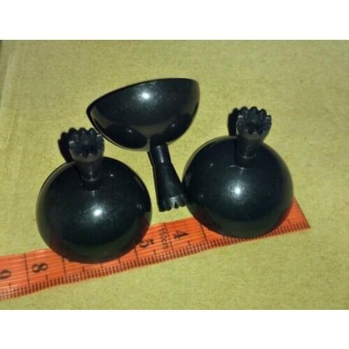 10PCS Remote Controller Joystick Black Plastic Universal Mushroom Rocker Accessory for DIY RC Helicopter/Airplane/Boat/Car Model