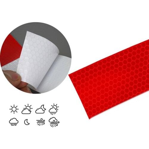 10Pcs Car Truck Reflective Safety Tape Warning Night Light Waterproof Trailer Reflector Sticker 30*4.5cm