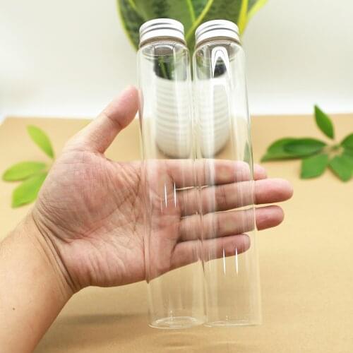 12pcs/lot 37*200mm 180ml Test Tube Glass Bottle Empty Jar Container Diy Glass Spice storage bottles & jars DIY simple Containers