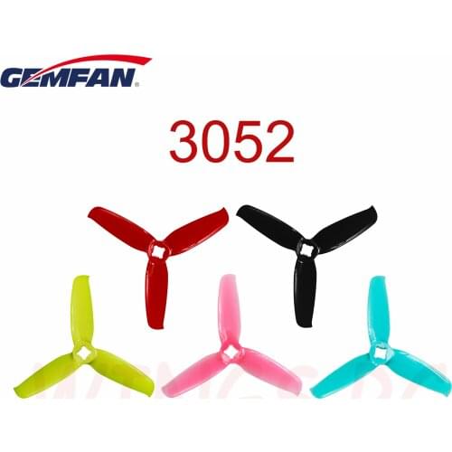 4 Pairs 8pcs Gemfan 3inch 3052 3 Bades tri-blade Propeller compatible 1306/1806 motor for FPV mini 130mm quadcopter frame kit