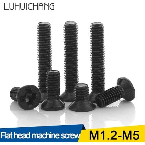 55pcs Countersunk Falt Head Phillips Screw M1.2 M1.4 M1.6 M1.7 M2 M2.5 M3 M4 M5 Carbon Steel Laptop Screw for Lenovo Samsung