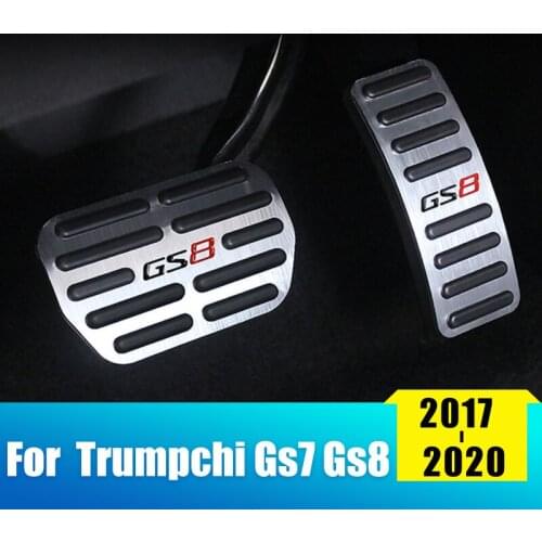 Aluminum Car Foot Pedal Fuel Accelerator Gas Pedal Brake Pedal Cover Pad For Trumpchi GS8 GS7 2017 2018 2019 2020 Accessories