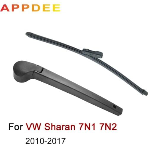 APPDEE Wiper 14" Rear Wiper Blade & Arm Set Kit For VW Sharan 7N1 7N2 2010 2011 2012 2013-2017 Windshield Windscreen Rear Window