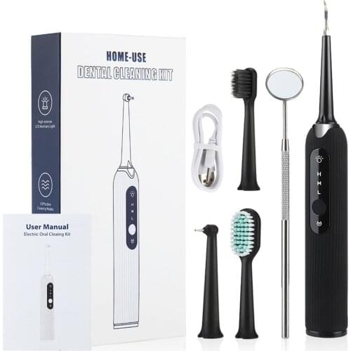 Household Portable Electric Toothbrush Teeth Scaler Tooth Health Care High-frequency Vibration Adjustable Modes
