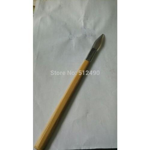 Diy Free shipping agate burnisher with bamboo handle -sword shape Agate Burnisher with Steel Handle Knife Shape burnish tool