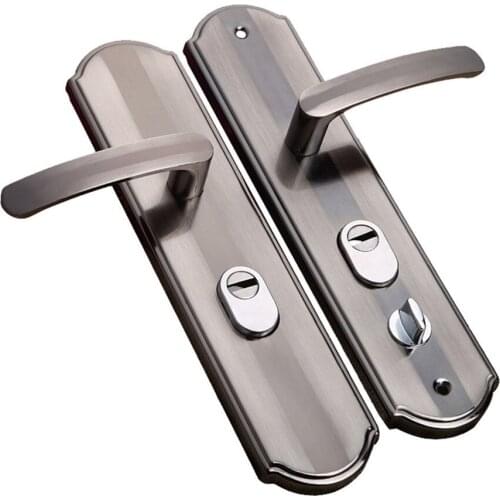 Aluminium Alloy Door Handle Universal Security Door Handle Pair Lock Thickened Panel Handle Door Lock Household Hardware
