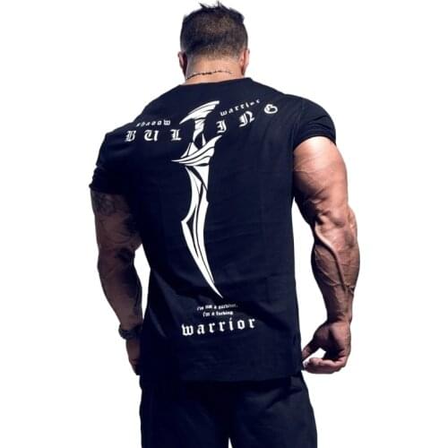 2021 New Summer gym T-shirt large-type brand T-shirt Men shirt Bodybuilding Fitness quick-drying Short Sleeve Running T-shirt