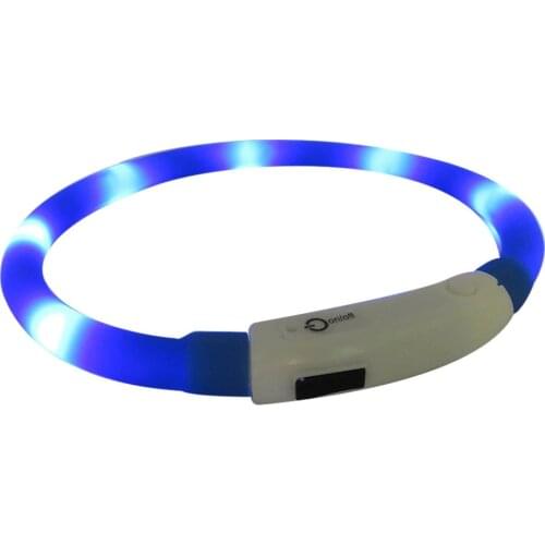 HOT Led Pet Light Collar Silicone Waterproof Collar Night Anti-Lost Pet Glow Collar Usb Fluorescent Luminous Charging Dog Collar