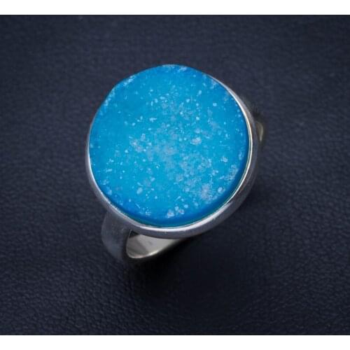 Natural Handmade Unique 925 Sterling Silver Ring 7.25 B1419