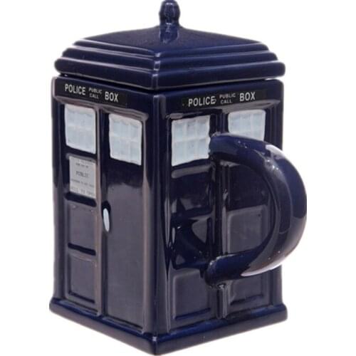 Doctor Who 17oz Tardis Mug Doctor Who Porcelain Police Pavilion Cup Milk Coffee Mug Breakfast Office Gifts