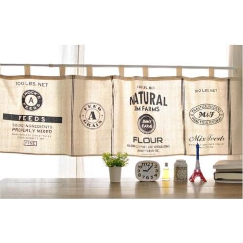 Kitchen Curtain For Window Balcony Vintage Style Kitchen Short Curtains Cotton Window Valances Short Curtains For Kitchen