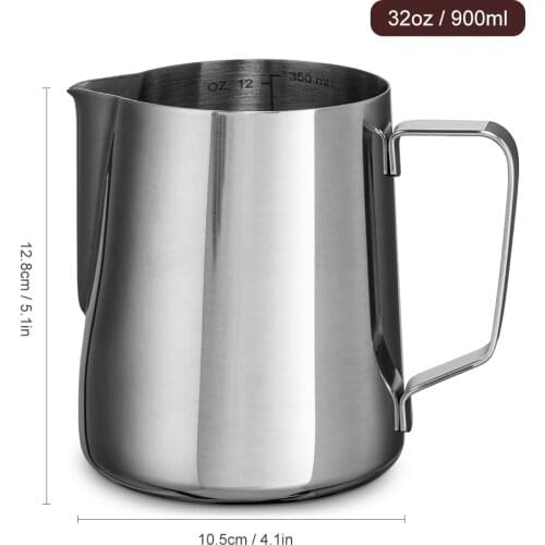 Camping Milk Frothing Pitcher Stainless Steel Creamer Frothing Pitcher Coffee Steaming Pitcher Milk Frothing Cup Milk Frothers