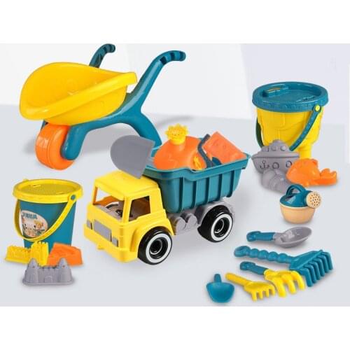 Summer Beach Toys Kids Bath Play Sand Cart Bucket Tools Set Beach Party Sport Outdoor Toy Educational Water Game Boy Baby Gift