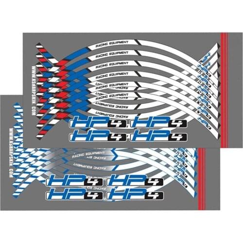 Motorcycle Inner Circle Stripe Sticker High Quality Reflective Decal Sticker Accessory For BMW HP4 HP 4 With LOGO hp 4