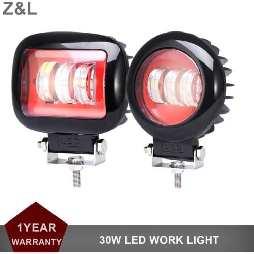 5INCH 30W LED WORK LIGHT OFFROAD CAR ATV TRUCK TRACTOR SUV MOTORCYCLE 12V 24V 4X4 4WD SQUARE ROUND INDICATOR DRIVING FOG LAMP