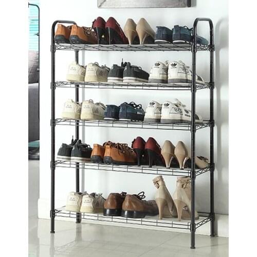 Five-layer shoe rack simple multi-functional carbon steel shoe rack