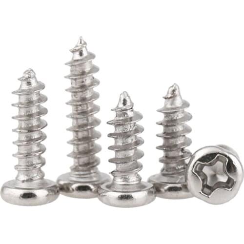 Cross Pan Head Self Tapping Mini Screws Hardened PA Philips Round Head Tapping Electronic small screw M1M1.2M1.7 1000pcs