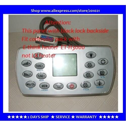 Spa topside keypad panel KL8-3H with black lock suitable for Spa with E-THINK heater,JAZZI,YUEHUA,HUANGTONG SPA