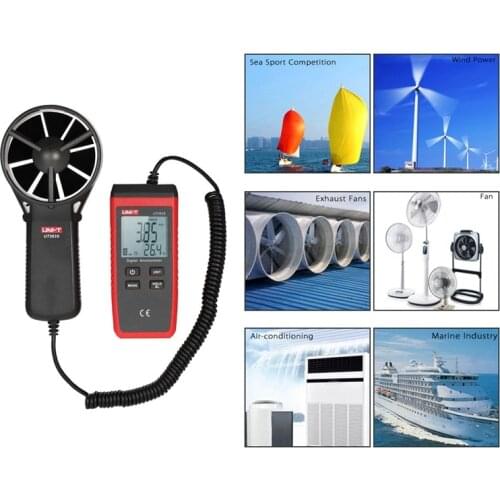 UNI-T UT363S Digital Portable Wind Speed Air Volume Measuring Meter Anemometer 30m/s LCD Electronic tachometer with Backlight