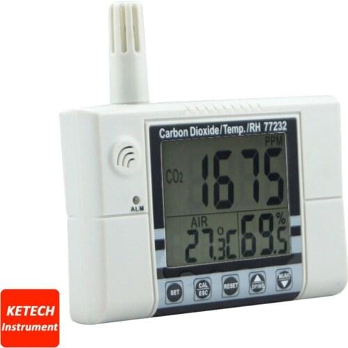 Indoor Carbon Dioxide Gas Detector with Temp RH Monitor AZ-77232