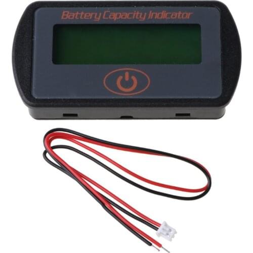 203F 12V 24V LCD Battery Capacity Voltmeter Tester Indicator Car Lead-acid Lithium