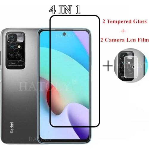 Full Cover Tempered Glass For Xiaomi Redmi 10 Screen Protector Camera Lens Film For Redmi 10 Glass For Redmi 10 9T 9A 9C 9 8A 8