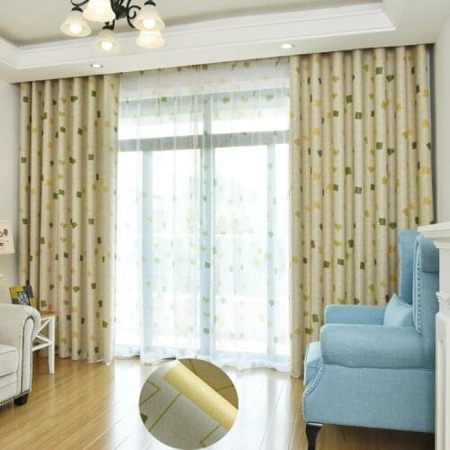 Geometric Living Room Blackout Curtains for Bedroom Jinya Home Decoration Beige Grommet Kitchen Cafe Curtain Window Treatments