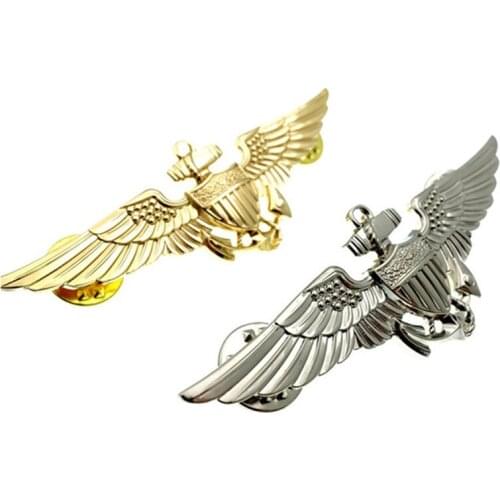 WWII U.S.Navy-Marines Pilot Corps Gold Aviator Pin Badge Cosplay Badge Toy Bag Decor Women Men Gift