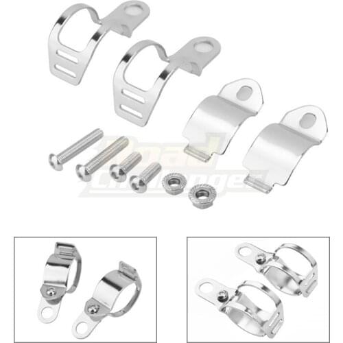 1 pair Motorcycle Turn Signals Light Fork Clamps Bracket 2 pcs/set Mount Light Holder Lamp Brackets For 30MM-45MM front fork