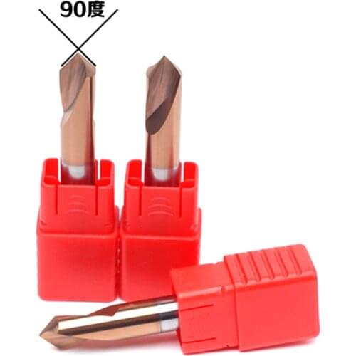1PCS HRC55 3MM 4MM 5MM 6MM 8MM 10 12mm 90 Degree Spot Drill Bit for Machining Hole Drill Chamfering Tools Tungsten Carbide Steel