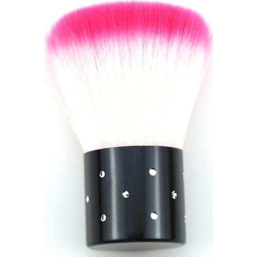 1Pc Nail Dust Brush Cleaning Nail Tools File Manicure Pedicure Soft Remove Polishing Dust Small Angle Clear Tools Brushes Pink