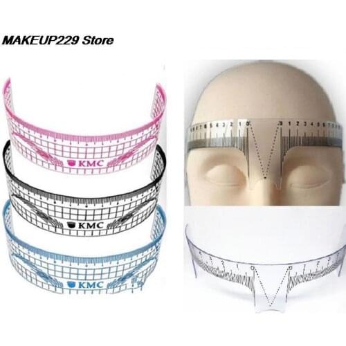 1Pc Eyebrow Stencils Grooming Stencil Shaper Ruler Measure Tool Makeup Reusable Eyebrow Ruler Tool Measures