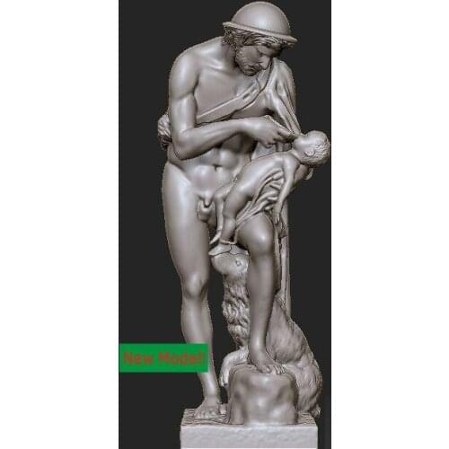 3D model stl format, 3D solid model rotation sculpture for cnc machine Oedipus