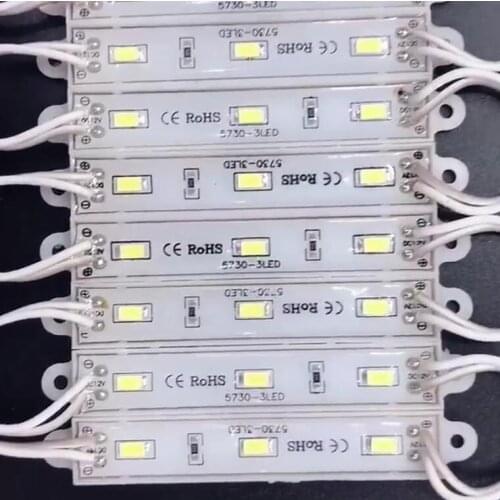 5630 5730 3 LED Module lighting for sign DC12V Waterproof super bright smd led modules Cool white red green blue free shipping