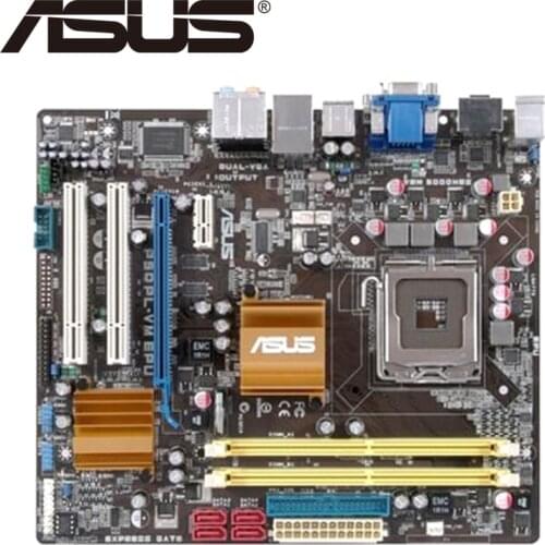 Asus P5QPL-VM EPU Desktop Motherboard G41 Socket LGA 775 Q8200 Q8300 DDR2 8G u ATX UEFI BIOS Original Used Mainboard On Sale