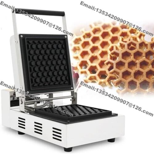 Free Shipping Commercial Use Nonstick 110v 220v Electric Honeycomb Waffle Maker Iron Baker Machine Mold Plate